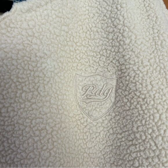 BDG Urban Outfitters Collins Fleece Pullover Sweatshirt Teddy Varsity Preppy XL - Picture 3 of 10